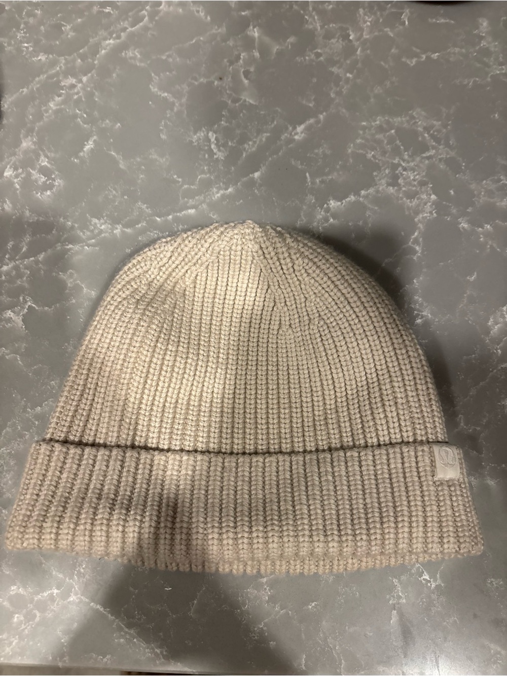 lululemon athletica Men's Ribbed Knit Beanie in Light Beige Size O/S